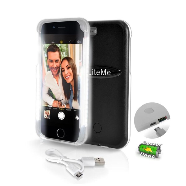 Serenelife Led Selfie Phone Case For Iphone 6 / 6S, SLIP101BK - SLIP101BK