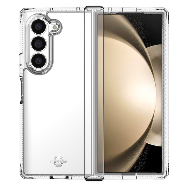 Itskins Hybrid_r Clear Hinge Case For Samsung Galaxy Z Fold6, Transparent - SGQ6-HYICL-TRSP