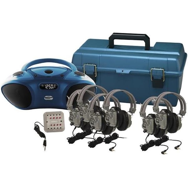 Hamiltonbuhl Hamilton Electronics LCP/HB100BT/6SV Val-U-Pak Bluetooth; CD & FM Listening Center; 6 station - LCP/HB100BT/6SV