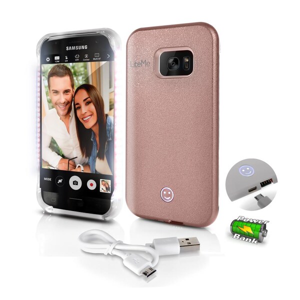 Serenelife Led Selfie Phone Case For Samsung S7, SL301S7RG - SL301S7RG