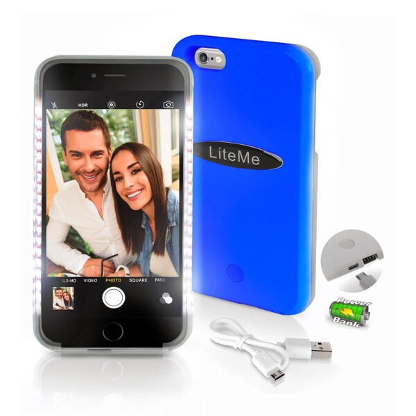 Serenelife Led Selfie Phone Case For Iphone 6 Plus, SLIP201BL - SLIP201BL