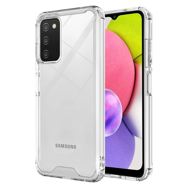 Ampd TPU / Acrylic Hard Shell Case for Samsung Galaxy A03s Clear - AA-A03S-TPUACRYLIC-CLR