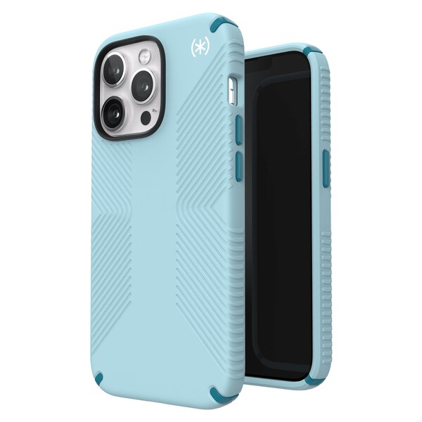 Speck Presidio2 Grip Case For Apple Iphone 13 Pro, Fountain Teal - 141712-9602