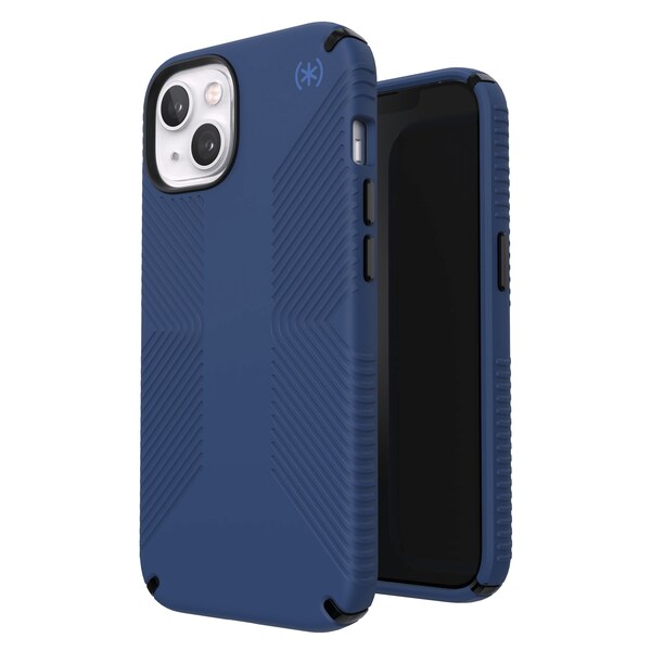 Speck Presidio2 Grip Case For Apple Iphone 13, Coastal Blue And Black - 141689-9128