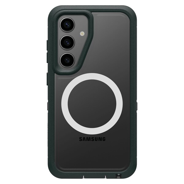 Otterbox Defender Pro Xt Clear Magnetic Case For Samsung Galaxy S25, Sagebrush Green - 77-97879