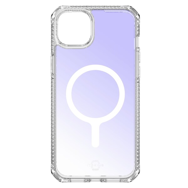 Itskins Hybrid r Iridescent Magsafe Case For Apple Iphone 15 / Iphone 14 / Iphone 13, Iridescent Violet - AP5N-HMAUM-BUPE