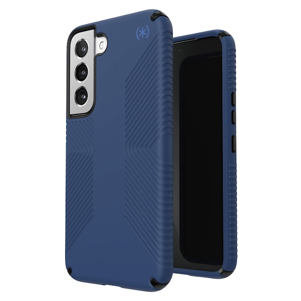 Speck Presidio Grip 2 Case For Samsung Galaxy S22, Coastal Blue And Black - 144238-9128