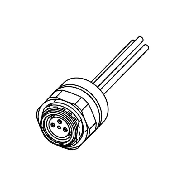 Woodhead M8-3P-Recfem-Back-0.2M - 4R3L40E02C200