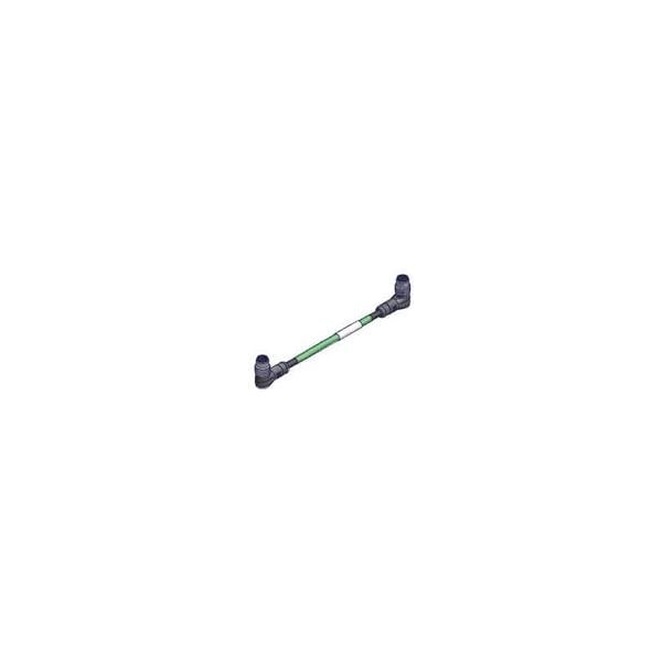 Cable conector de extremo doble Woodhead Micro-Change (M12), 4 polos, macho (90 grados) a macho (90 grados) - E11A06304M030.