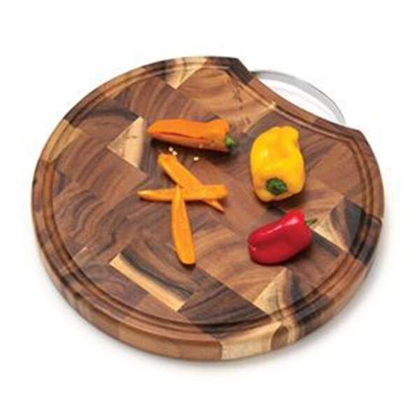 Doomsday Chopping Block Acacia End Grain With Metal Handle - DO419146