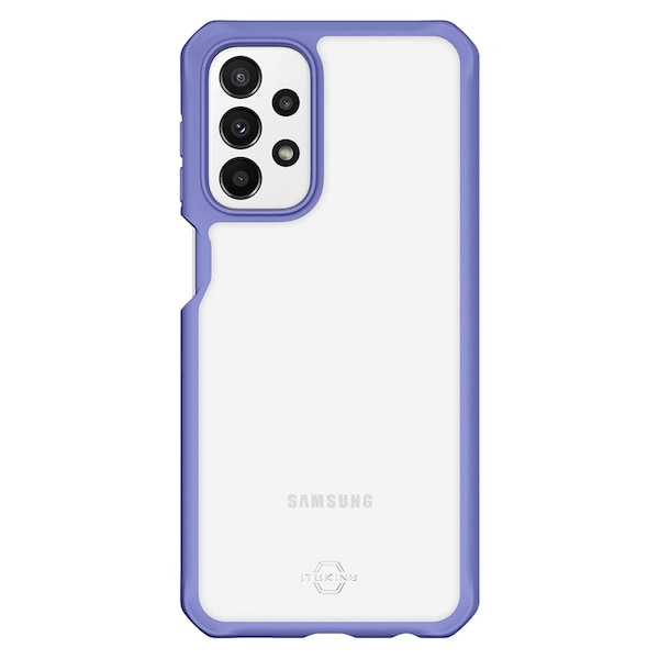 Itskins Hybrid_r Solid Case For Samsung Galaxy A23 5g Uw, Purple And Transparent - SGAG-HYBSO-PUTR