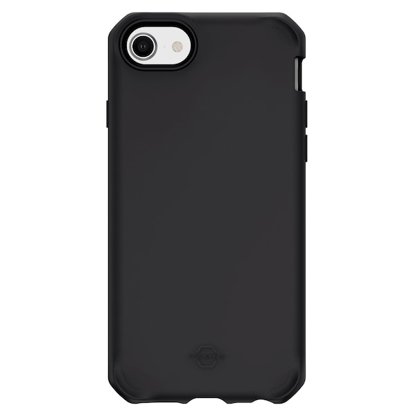 Itskins Spectrum Solid Case For Apple Iphone Se 2022 / Se 2020 / 8 / 7 / 6s / 6, Plain Black - APS2-SPEPR-PBLK