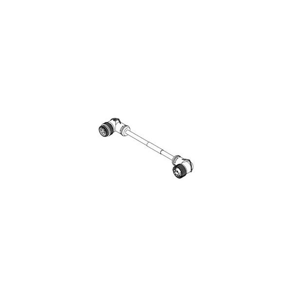 Cable de conexión Woodhead Mini-Change de doble extremo, 5 Polos, Macho (90 grados) a Hembra (90 grados) - DND99AM010