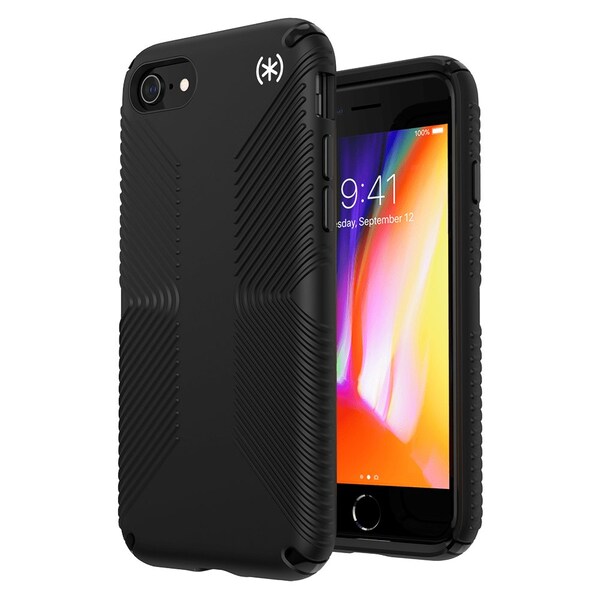 Speck Presidio2 Grip Case For Apple Iphone Se 2022 / Se 2020 / 8 / 7 / 6s / 6, Black - 136210-9116