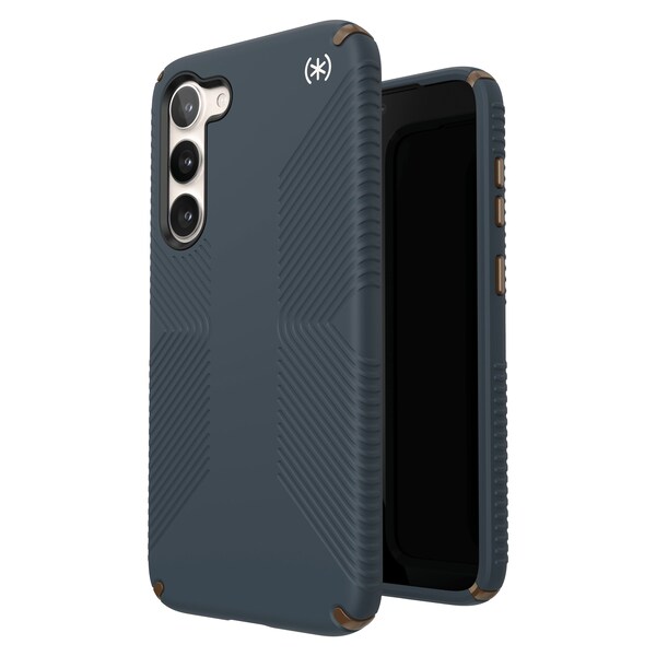 Speck Presidio2 Grip Case For Samsung Galaxy S23 Plus, Charcoal Grey - 150340-9982