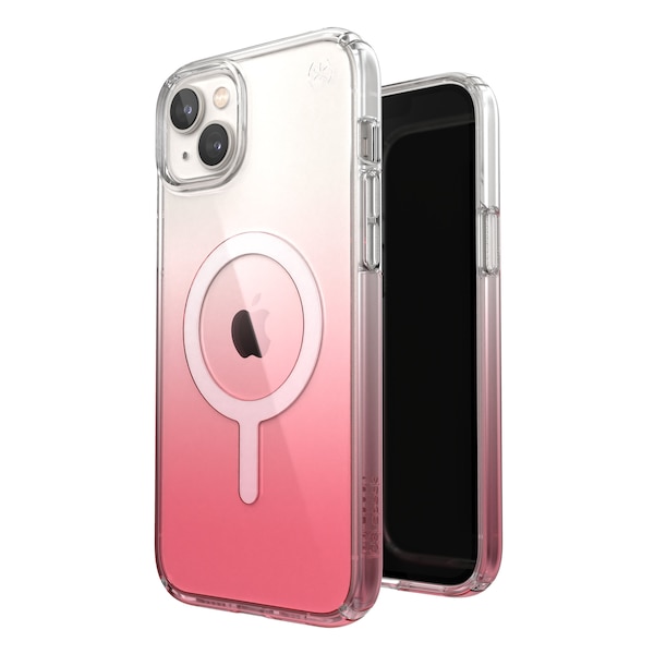 Speck Presidio Perfect Clear Magsafe Case For Apple Iphone 14 Plus, Vintage Rose Fade - 150123-9509