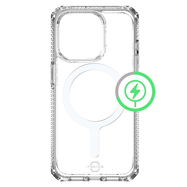 Itskins Hybrid r Clear Magsafe Case For Apple Iphone 15 Pro Max, Transparent - AP5U-HMACR-TRSP