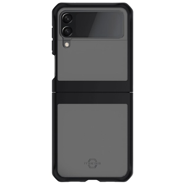 Itskins Hybrid Solid Case For Samsung Galaxy Z Flip3 5g, Black - SGF2-HYBSO-PBTR