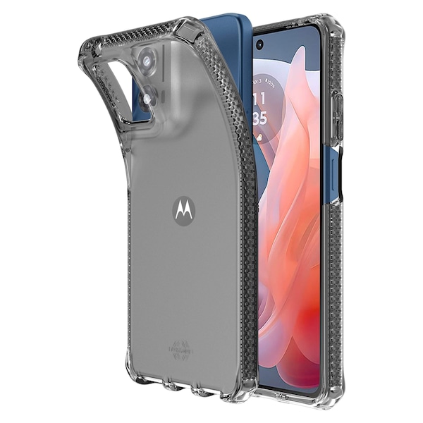 Itskins Spectrum_r Clear Case For Motorola Moto G 5g 2024, Smoke - MTFO-SPECM-SMOK