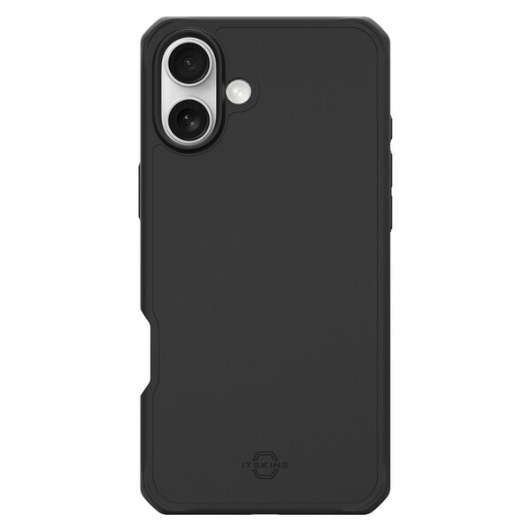Itskins Hybrid_r Bold Magsafe Case For Apple Iphone 16, Black - AP6N-HBOLM-BLCK
