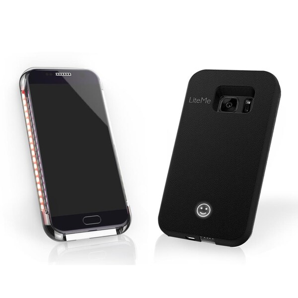 Serenelife Led Selfie Case For Samsung S7 Edge, SL302S7BL - SL302S7BL