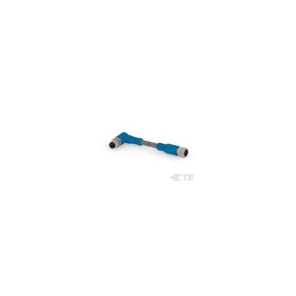 Cables de sensores / Cables de actuadores Te Connectivity M8-4Mr-0.5Sh M8-4Fs-Pur - T4062223004-001