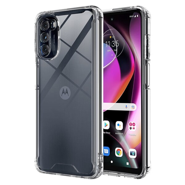Ampd TPU / Acrylic Hard Shell Case for Motorola Moto G 5G 2022 Clear - AA-MOTG5G22-TPUACRYLIC-CLR