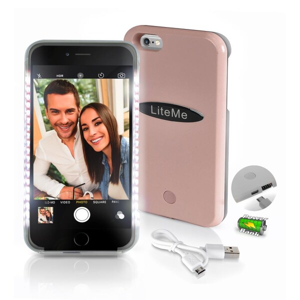 Serenelife Led Selfie Phone Case For Iphone 6 Plus, SLIP201RG - SLIP201RG
