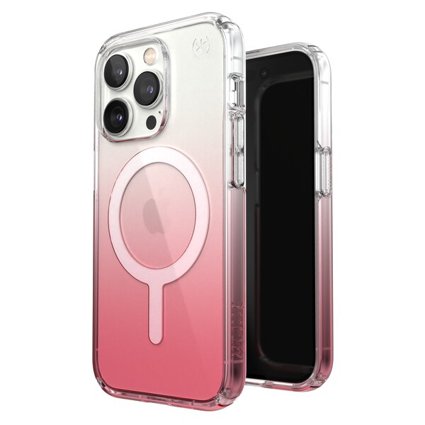 Speck Presidio Perfect Clear Magsafe Case For Apple Iphone 14 Pro, Vintage Rose Fade - 150152-9509