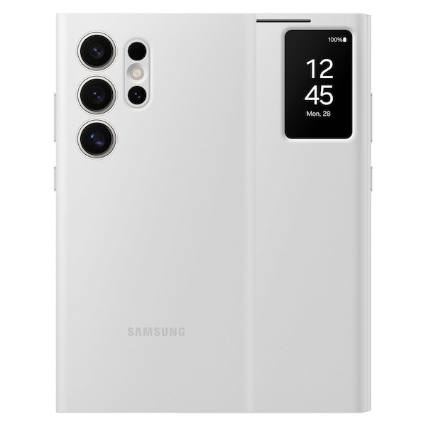 Samsung Smart View Wallet Case For Galaxy S24 Ultra, White - EF-ZS928CWEGUS