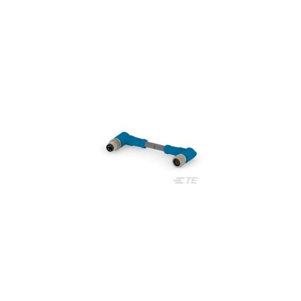 Cables de sensores / Cables de actuadores Te Connectivity M8-4Mr-0.5Sh M8-4Fr-Pur - T4062224004-001
