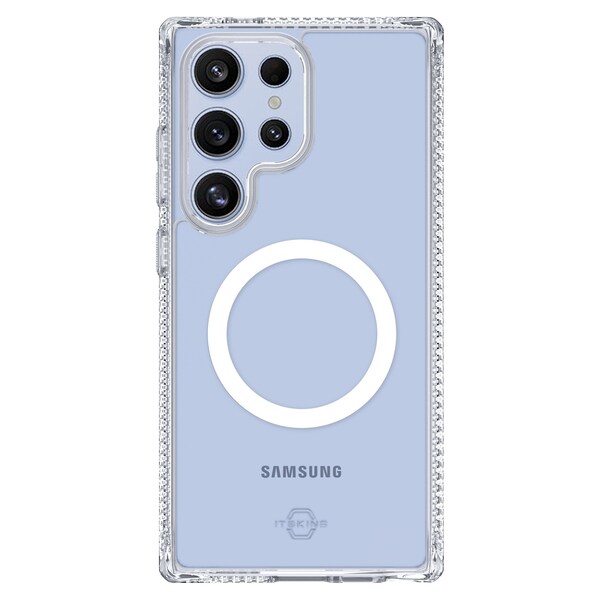 Itskins Hybrid_r Clear Magsafe Case For Samsung Galaxy S25 Ultra, Transparent - SGZU-HMACR-TRSP