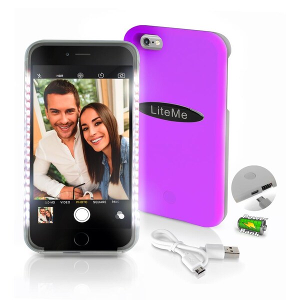 Serenelife Led Selfie Phone Case For Iphone 6 Plus, SLIP201PN - SLIP201PN