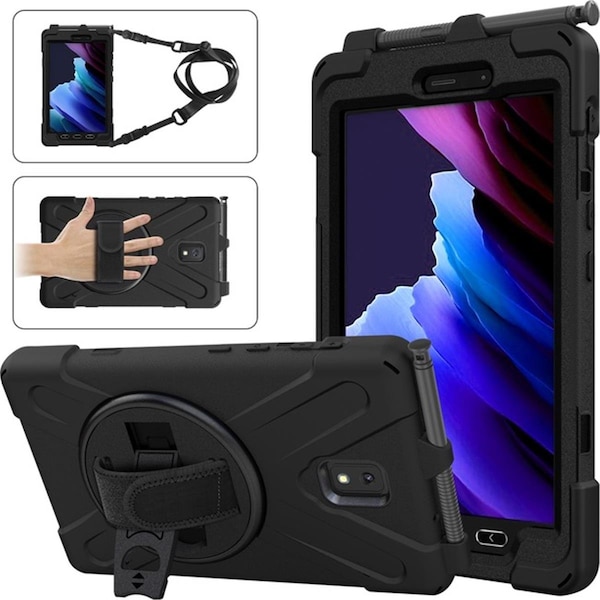 Abacus Rugged Carrying Case for 8 Inch Samsung Galaxy Tab Active3 Tablet, Black - AB3537636