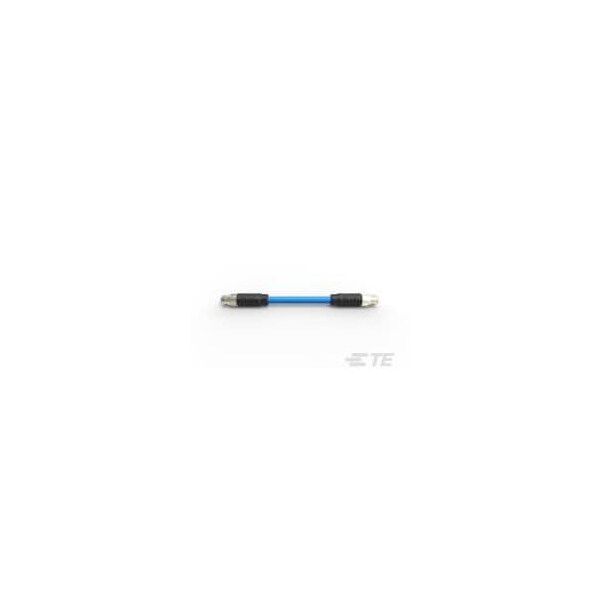 Cables de Sensor / Cables de Actuador Te Connectivity M12 A-M-8 Cbl Assy Plg-Plg 12.0M Cat 7 - 2-2322421-3