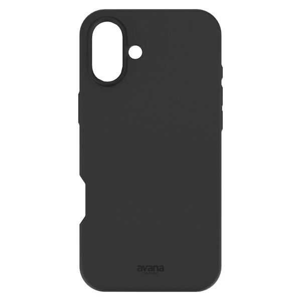 Avana Velvet Magsafe Case For Apple Iphone 16, Black - AP6N-AVSIK-BLCK