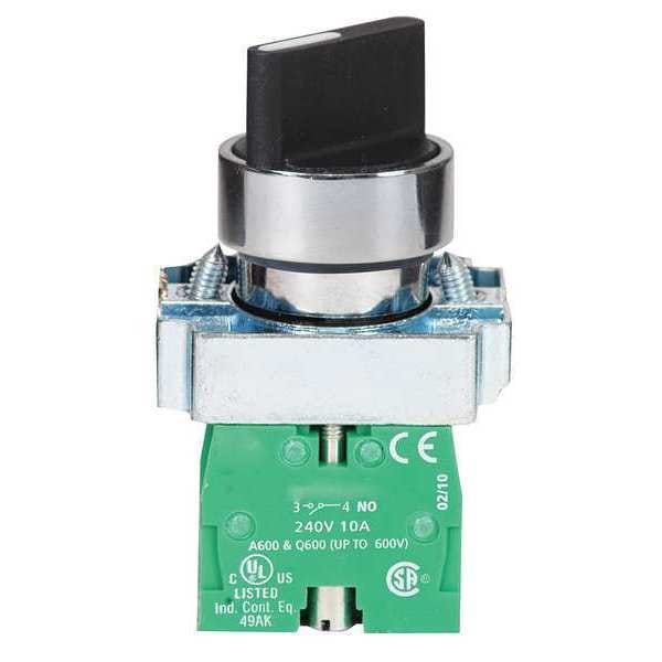 Interruptor Selector No Iluminado Dayton, 22mm, 3 Posiciones, Perilla - 30G261