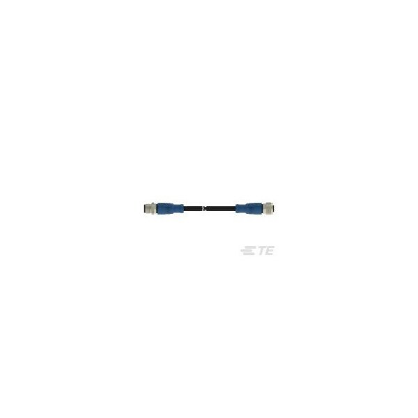 Cables de sensor / Cables de actuador Te Connectivity M12-4Ms-0.5Sh M12-4Fs-Pvc - T4162113004-001