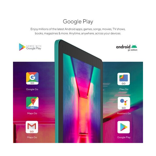 Core Innovations 10.1in Quad-Core Tablet with Headphones + Keyboard Folio Teal - CTB1016GTL