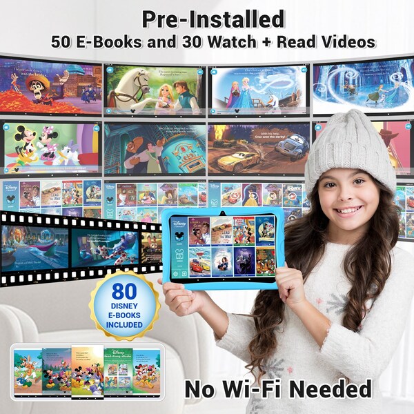 Contixo 10-Inch Kids 64GB HD Tablet - K103-A BLUE