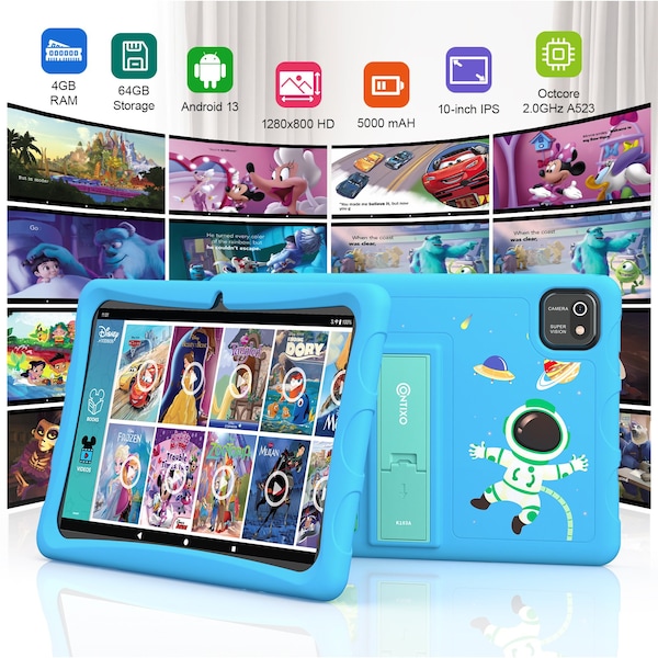 Contixo 10-Inch Kids 64GB HD Tablet - K103-A BLUE