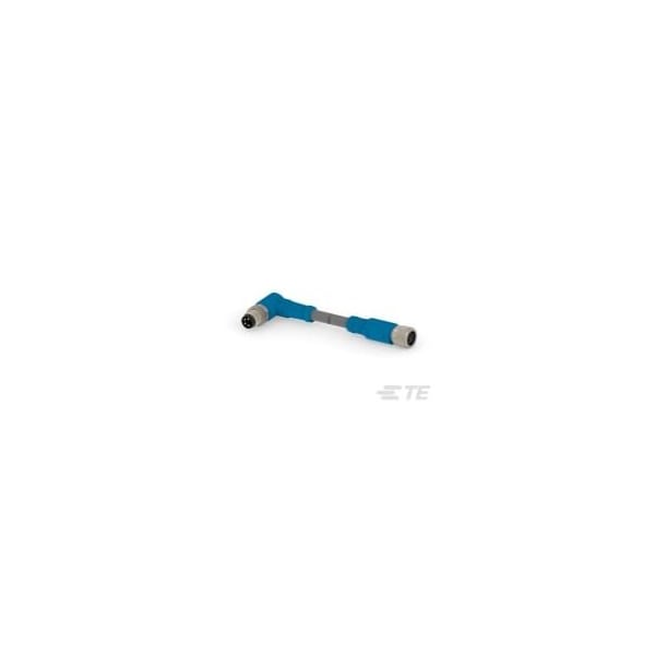 Cables de sensor / Cables de actuador Te Connectivity M8-4Mr-5.0Sh M8-4Fs-Pur - T4062223004-005