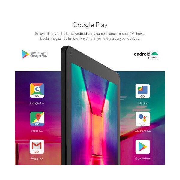 Core Innovations 10.1in Quad-Core Tablet with Headphones + Keyboard Folio Black - CTB1016GBL