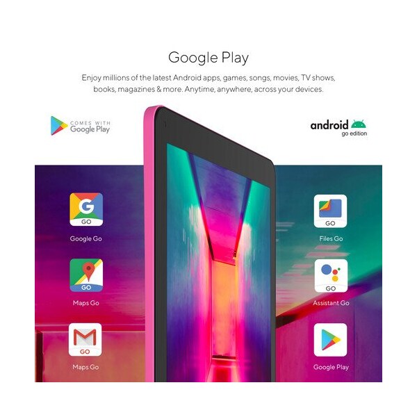 Core Innovations 10.1in Quad-Core Tablet with Headphones + Keyboard Folio Pink - CTB1016GPN