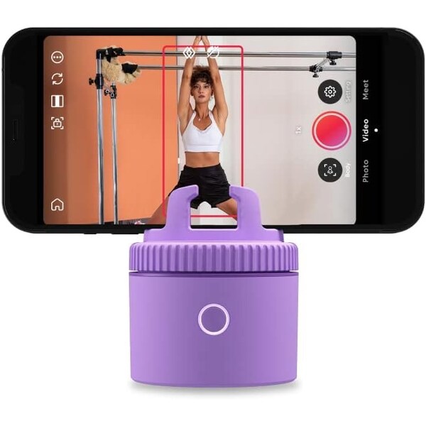 Pivo Pod Lite Auto Face Tracking Phone Holder, 360 deg. Rotation, Handsfree Video Recording - Purple - PV-P1L03