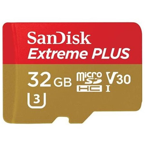 Western Digital WDT - Retail Flash USB 32 GB Extreme Plus Micro SDHC UHS-I Card with Adapter - SDSQXWG-032G-ANCMA