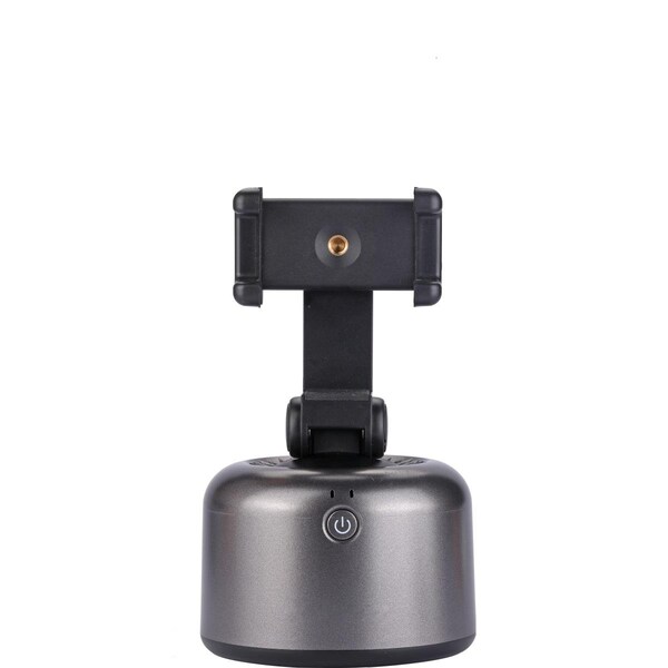 Zunammy 360 deg Rotation Auto Face Object Tracking Smart Shooting Camera Phone Mount, Grey Metallic - CTM3005GY