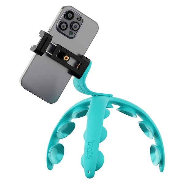 Tenikle Pro Bendable Suction Cup Tripod Mount, Teal - TPRO-01-TEA