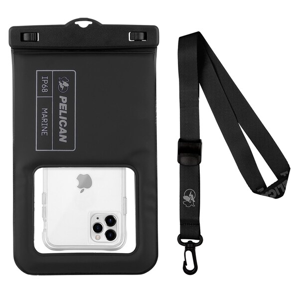 Pelican Marine Waterproof Floating Phone Pouch Xl, Stealth Black - PP049626