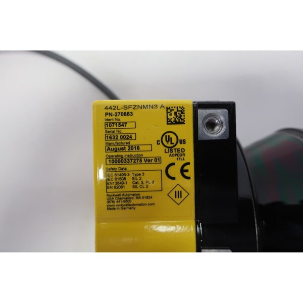 Allen Bradley Guardmaster Safezone Mini Safety Laser Scanner 24V-DC Sensor láser - 442L-SFZNMN3